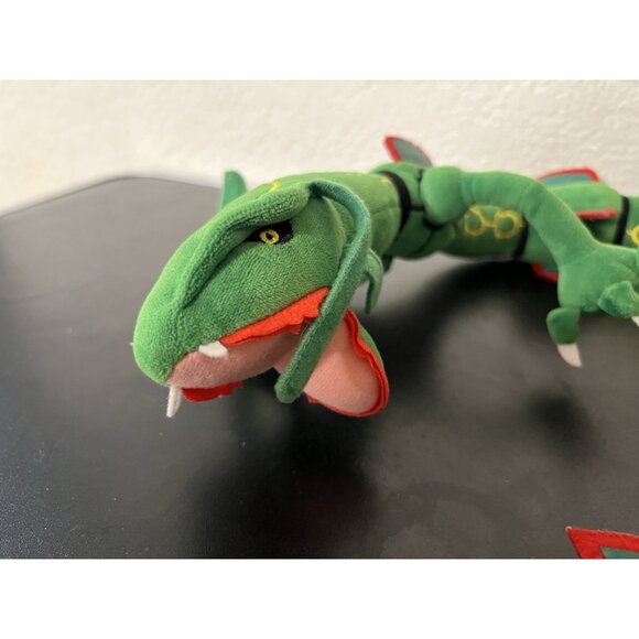 Pokemon Green Rayquaza 30" Long Posable Plush Stuffed Animal - Picture 2 of 10